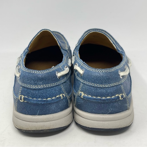 Cole Haan Boat Shoes Mens 9 M Blue Leather Slip On Casual Deck Nautical C12359 main image 8